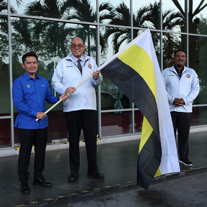 FLAG-OFF CEREMONY FOR THE MAKSAK PERAK BADMINTON TEAM TO THE 2024 MAKSAK GAMES IN KUALA TERENGGANU