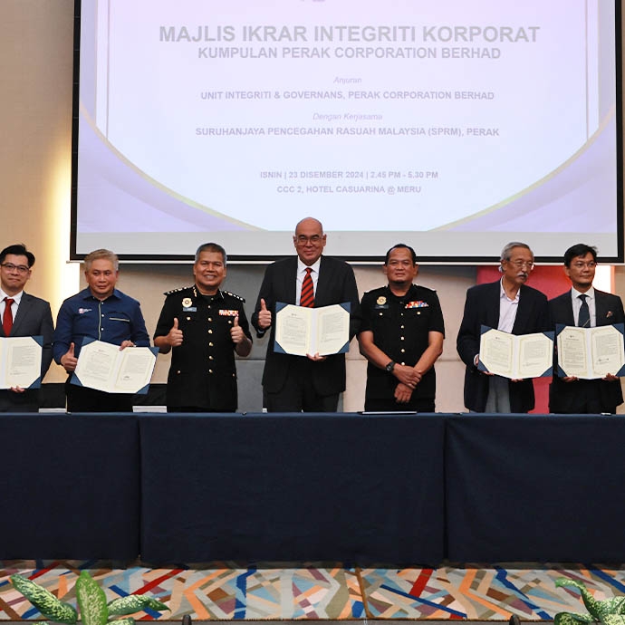 CORPORATE INTEGRITY PLEDGE CEREMONY BY PERAK CORPORATION BERHAD